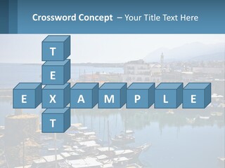 A Harbor Filled With Lots Of Boats On Top Of Water PowerPoint Template