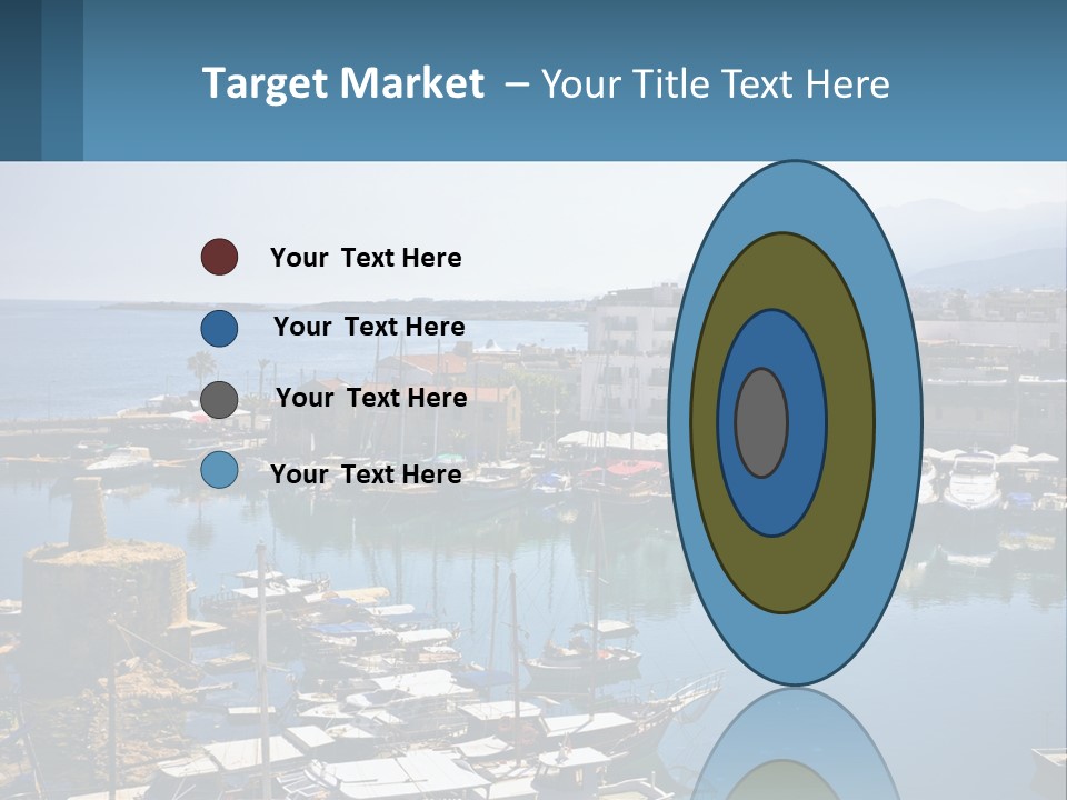 A Harbor Filled With Lots Of Boats On Top Of Water PowerPoint Template