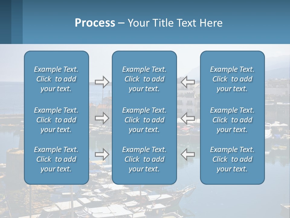 A Harbor Filled With Lots Of Boats On Top Of Water PowerPoint Template