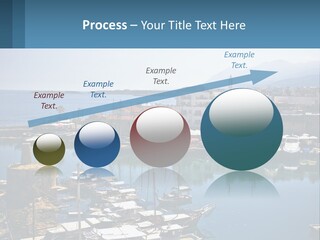 A Harbor Filled With Lots Of Boats On Top Of Water PowerPoint Template
