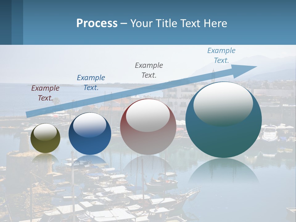 A Harbor Filled With Lots Of Boats On Top Of Water PowerPoint Template