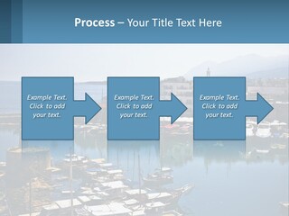 A Harbor Filled With Lots Of Boats On Top Of Water PowerPoint Template