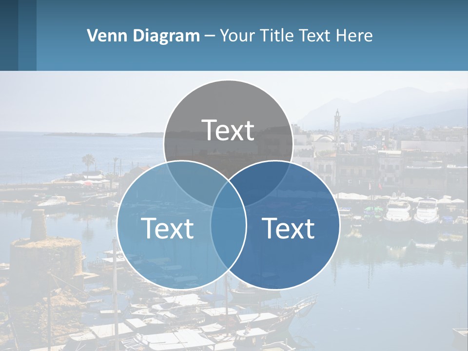 A Harbor Filled With Lots Of Boats On Top Of Water PowerPoint Template