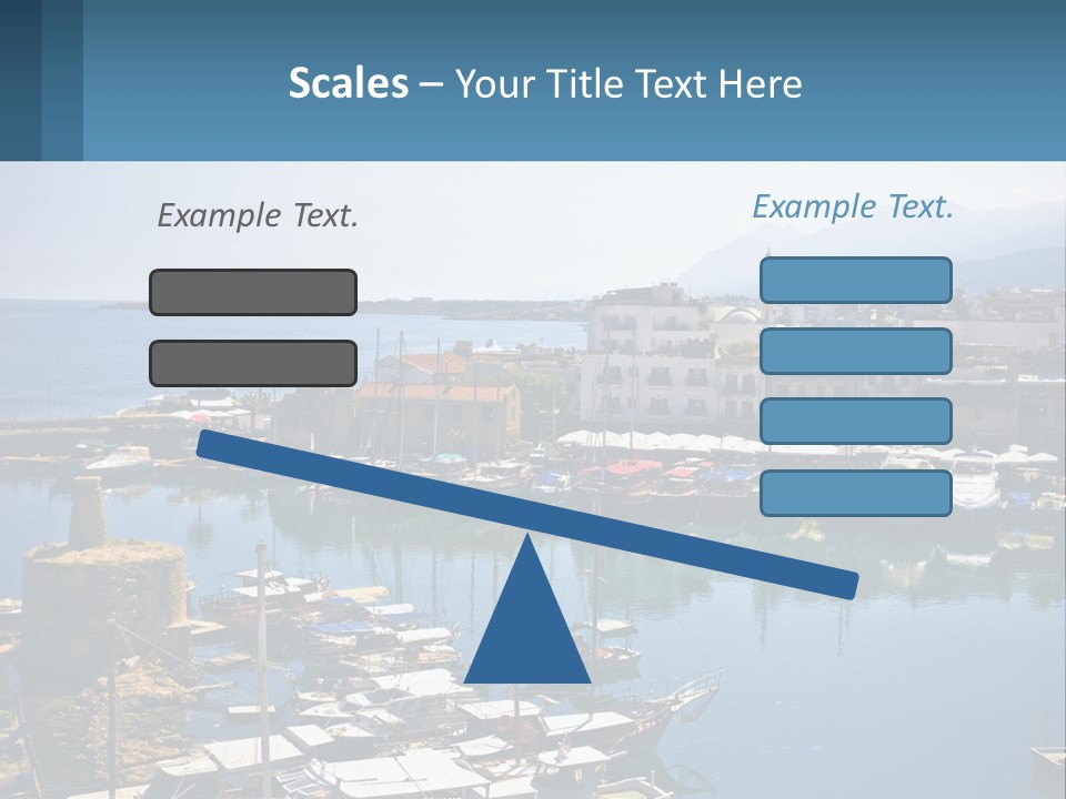 A Harbor Filled With Lots Of Boats On Top Of Water PowerPoint Template