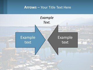 A Harbor Filled With Lots Of Boats On Top Of Water PowerPoint Template