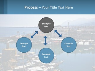 A Harbor Filled With Lots Of Boats On Top Of Water PowerPoint Template
