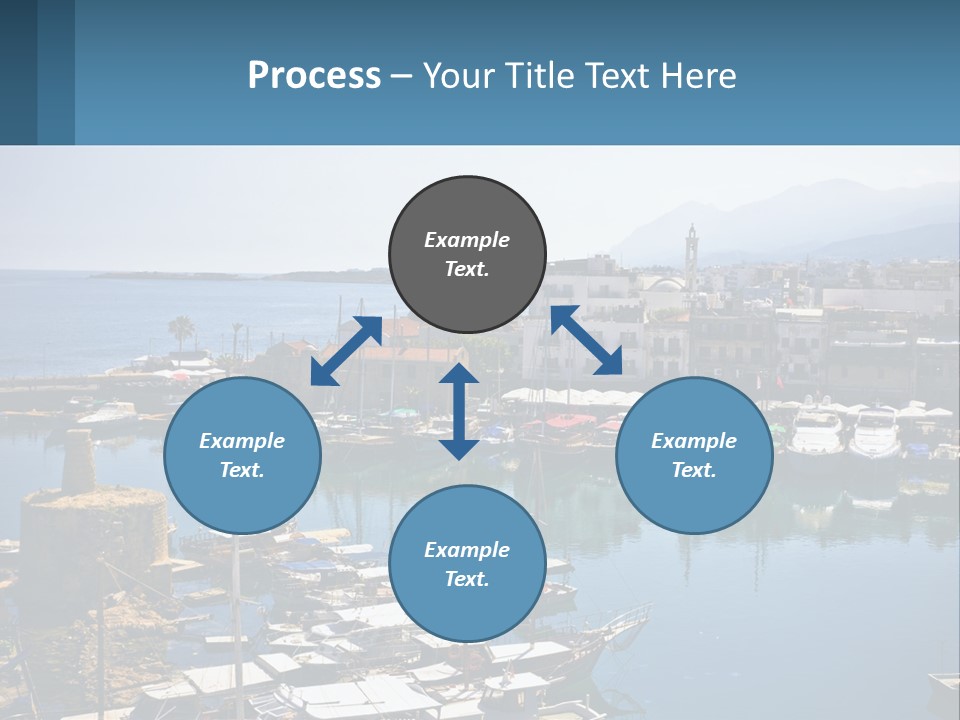A Harbor Filled With Lots Of Boats On Top Of Water PowerPoint Template