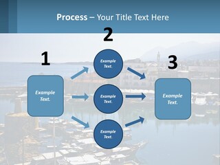 A Harbor Filled With Lots Of Boats On Top Of Water PowerPoint Template