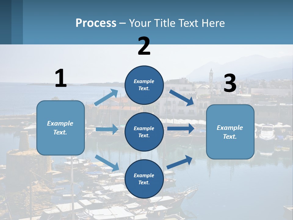 A Harbor Filled With Lots Of Boats On Top Of Water PowerPoint Template