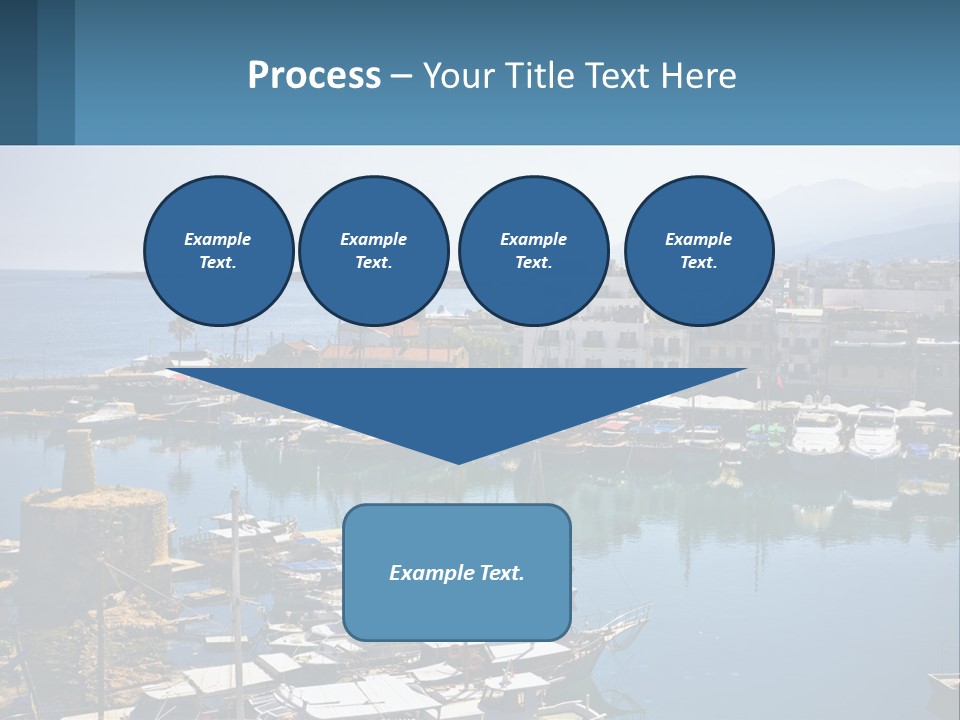 A Harbor Filled With Lots Of Boats On Top Of Water PowerPoint Template