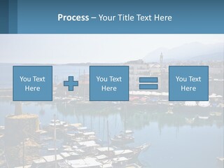 A Harbor Filled With Lots Of Boats On Top Of Water PowerPoint Template