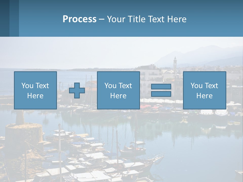 A Harbor Filled With Lots Of Boats On Top Of Water PowerPoint Template