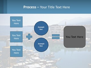 A Harbor Filled With Lots Of Boats On Top Of Water PowerPoint Template
