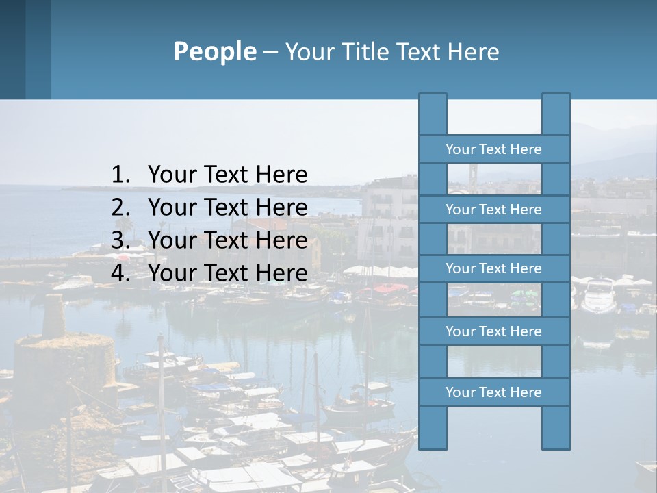 A Harbor Filled With Lots Of Boats On Top Of Water PowerPoint Template