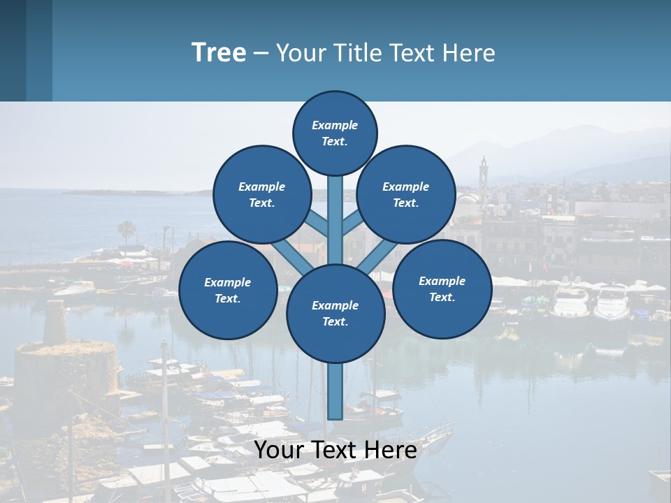 A Harbor Filled With Lots Of Boats On Top Of Water PowerPoint Template