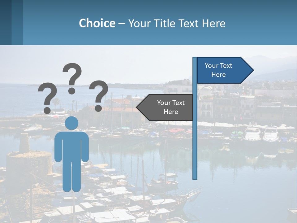 A Harbor Filled With Lots Of Boats On Top Of Water PowerPoint Template
