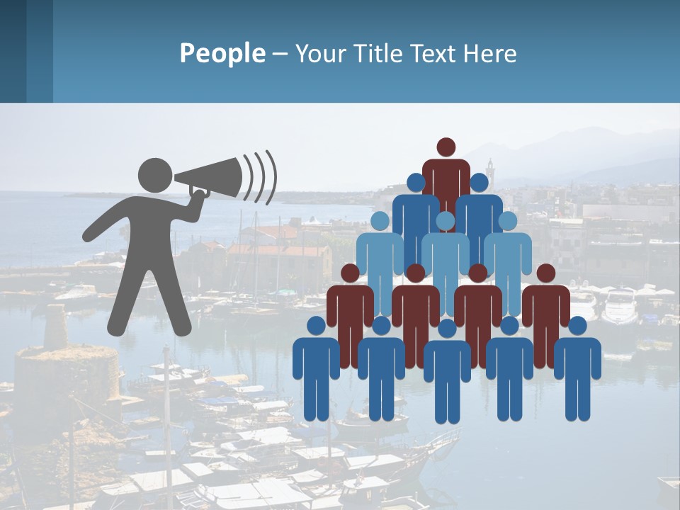 A Harbor Filled With Lots Of Boats On Top Of Water PowerPoint Template