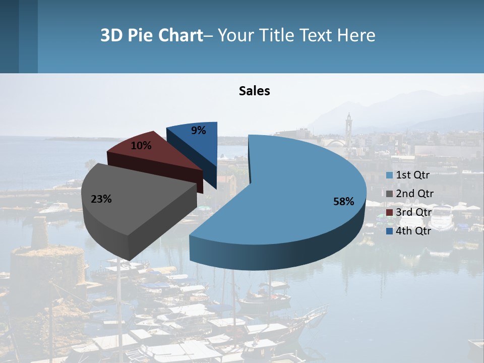 A Harbor Filled With Lots Of Boats On Top Of Water PowerPoint Template
