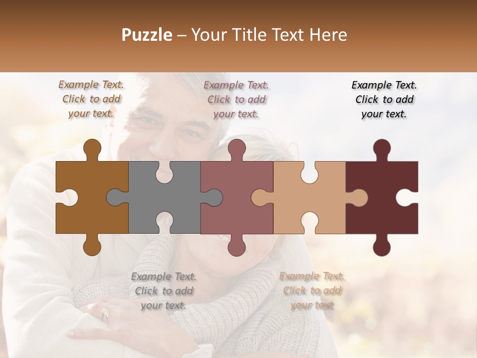 A Man And A Woman Hugging Each Other PowerPoint Template