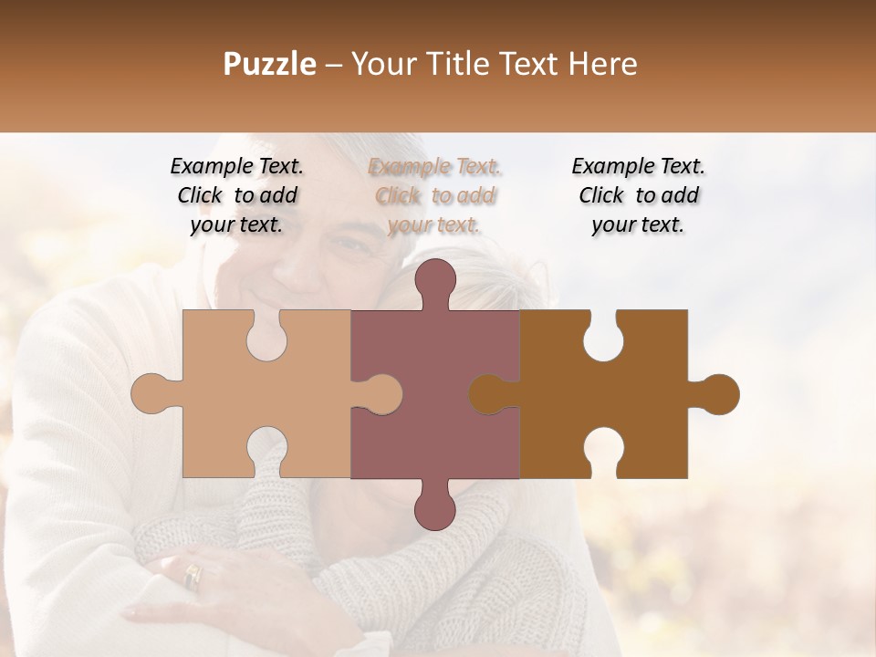 A Man And A Woman Hugging Each Other PowerPoint Template