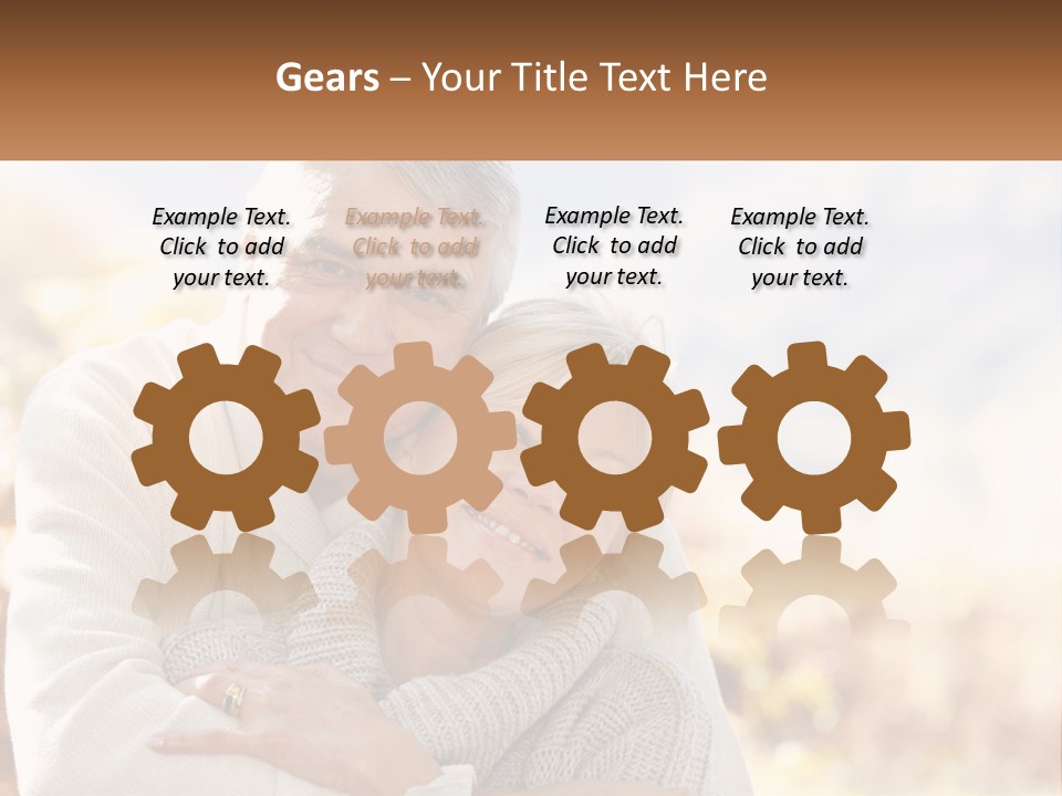 A Man And A Woman Hugging Each Other PowerPoint Template