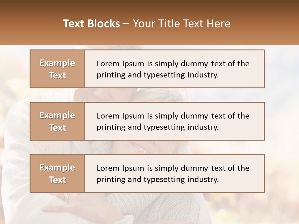 A Man And A Woman Hugging Each Other PowerPoint Template
