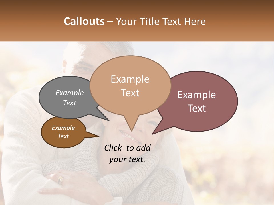 A Man And A Woman Hugging Each Other PowerPoint Template