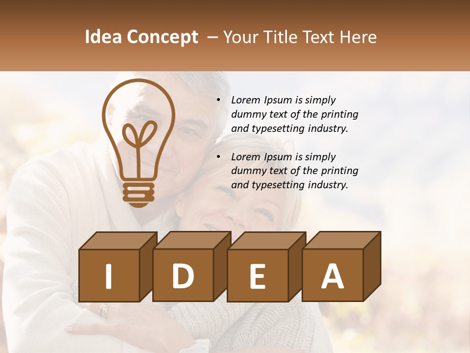 A Man And A Woman Hugging Each Other PowerPoint Template