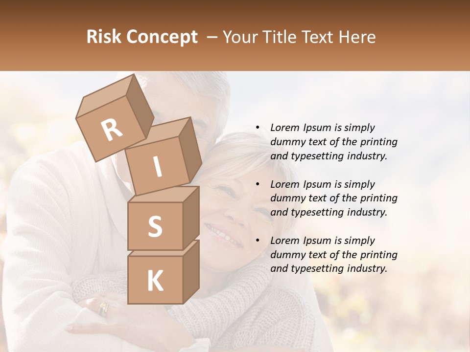 A Man And A Woman Hugging Each Other PowerPoint Template