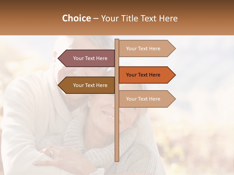 A Man And A Woman Hugging Each Other PowerPoint Template