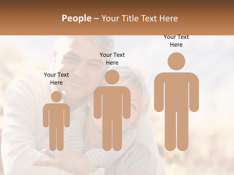 A Man And A Woman Hugging Each Other PowerPoint Template