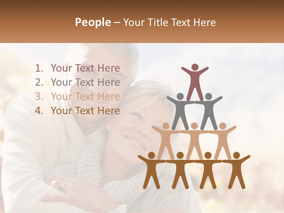 A Man And A Woman Hugging Each Other PowerPoint Template