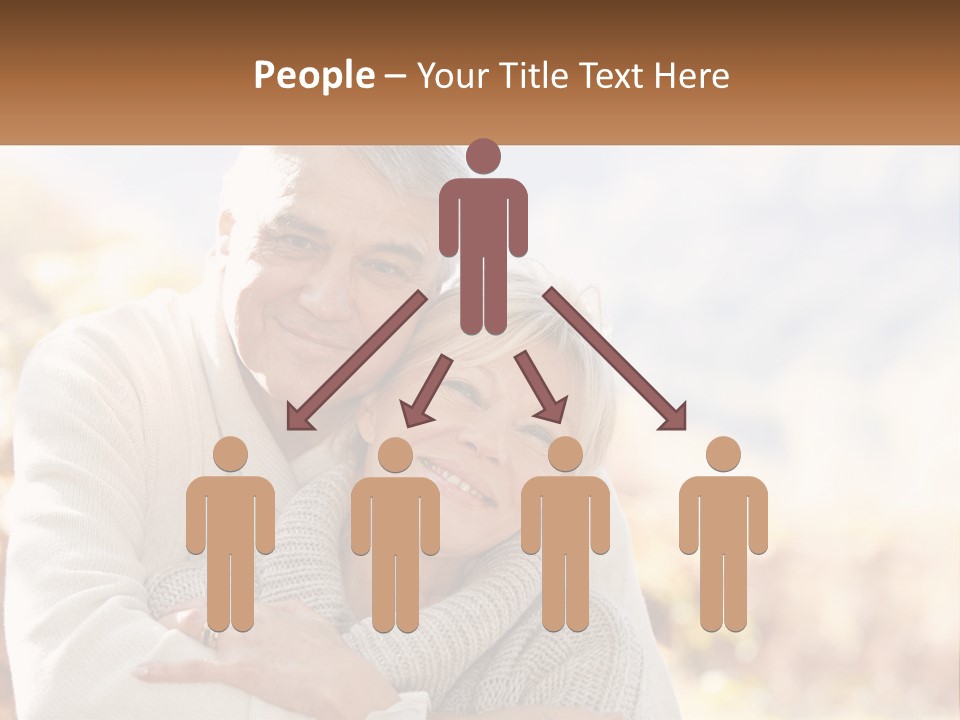 A Man And A Woman Hugging Each Other PowerPoint Template