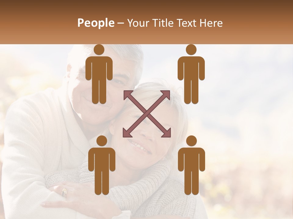 A Man And A Woman Hugging Each Other PowerPoint Template