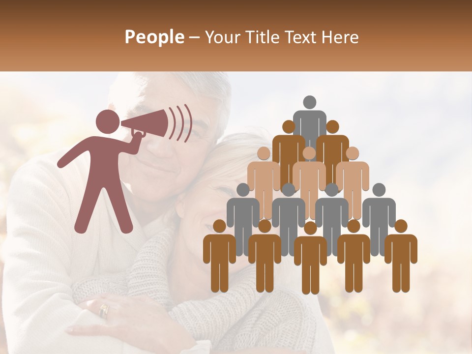 A Man And A Woman Hugging Each Other PowerPoint Template