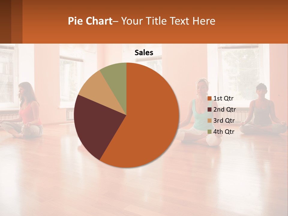A Group Of People Sitting In A Circle Doing Yoga PowerPoint Template