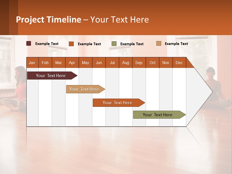 A Group Of People Sitting In A Circle Doing Yoga PowerPoint Template