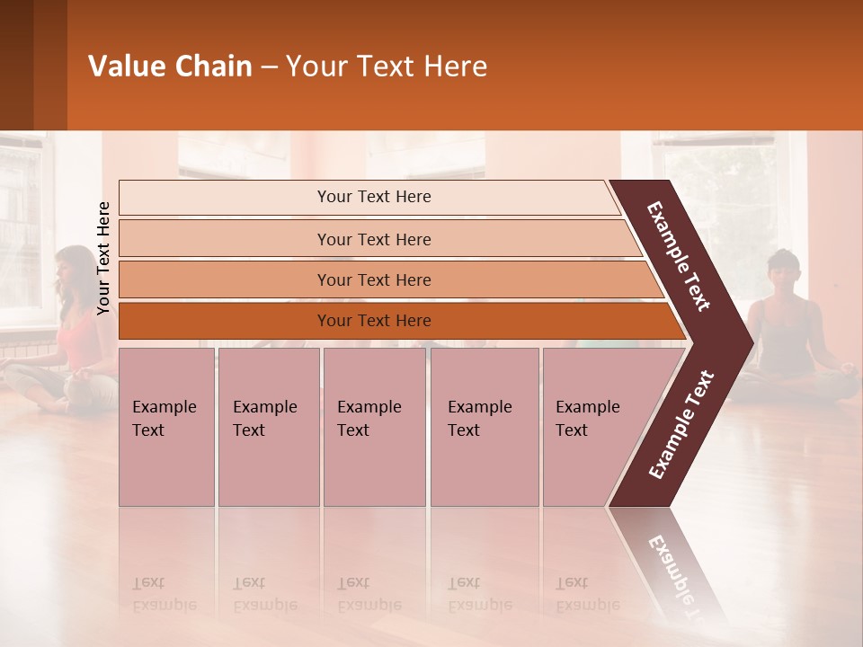 A Group Of People Sitting In A Circle Doing Yoga PowerPoint Template