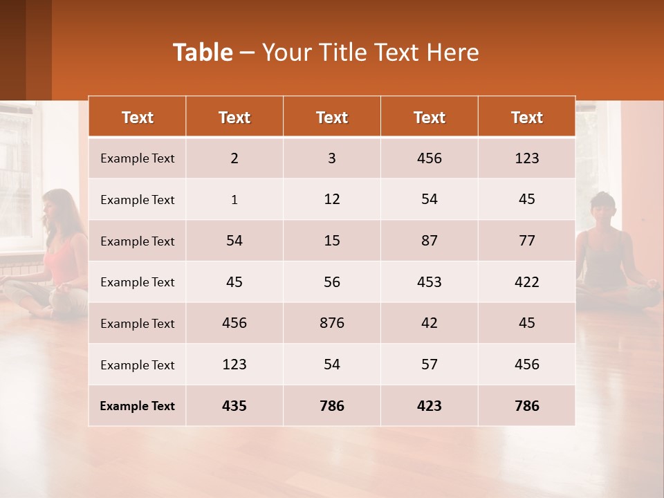 A Group Of People Sitting In A Circle Doing Yoga PowerPoint Template