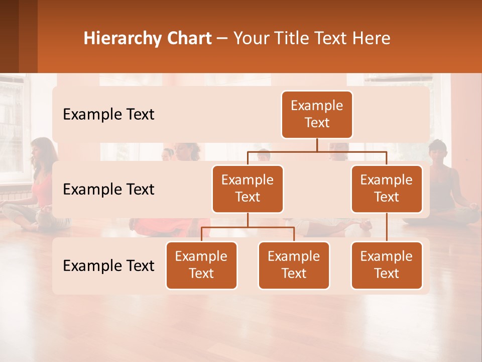 A Group Of People Sitting In A Circle Doing Yoga PowerPoint Template