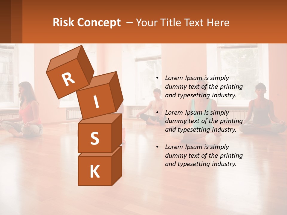 A Group Of People Sitting In A Circle Doing Yoga PowerPoint Template