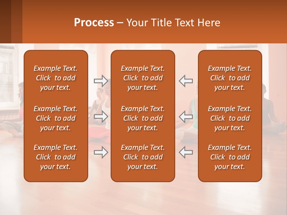 A Group Of People Sitting In A Circle Doing Yoga PowerPoint Template