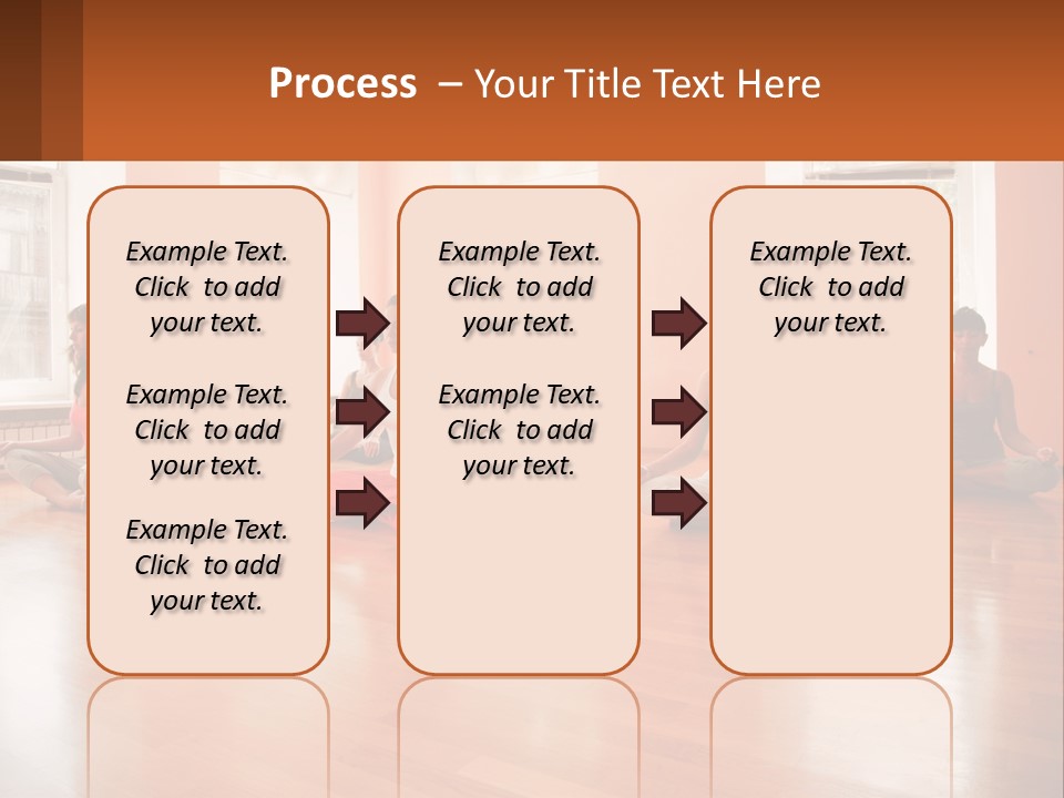 A Group Of People Sitting In A Circle Doing Yoga PowerPoint Template