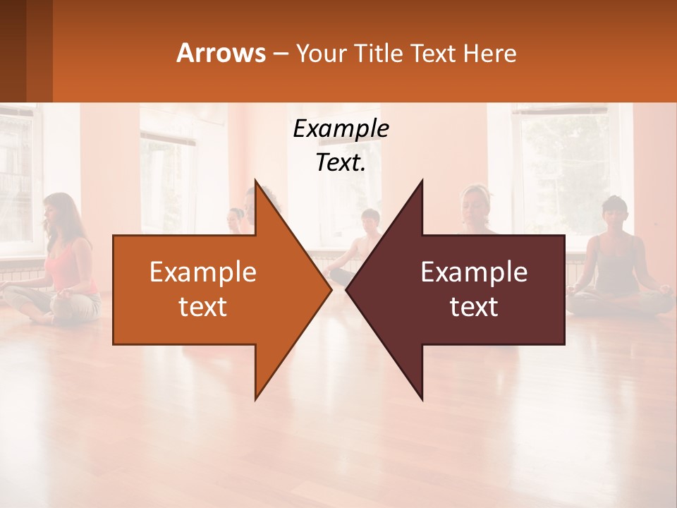 A Group Of People Sitting In A Circle Doing Yoga PowerPoint Template