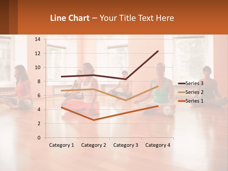 A Group Of People Sitting In A Circle Doing Yoga PowerPoint Template