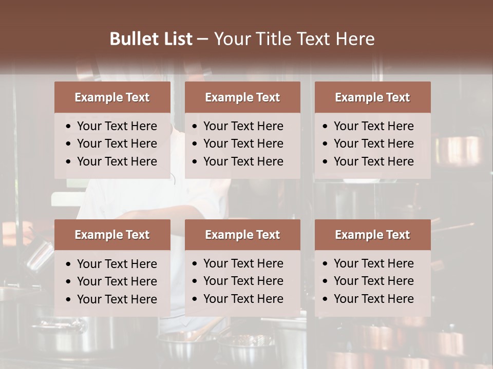 A Man In A Chef's Hat Is Cooking In A Kitchen PowerPoint Template