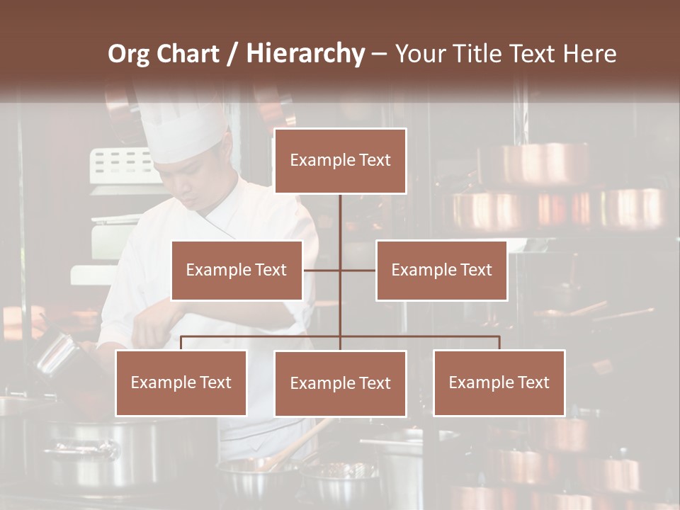 A Man In A Chef's Hat Is Cooking In A Kitchen PowerPoint Template