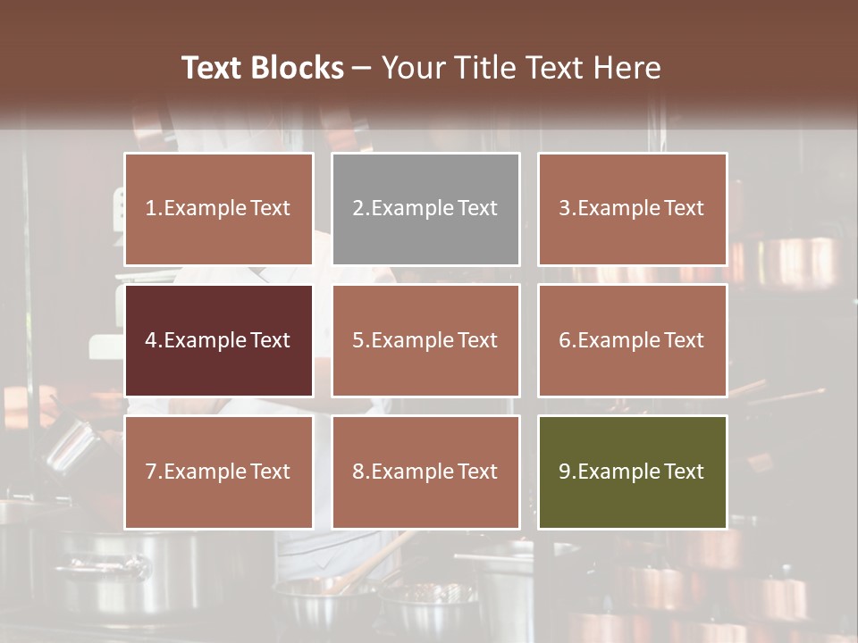 A Man In A Chef's Hat Is Cooking In A Kitchen PowerPoint Template