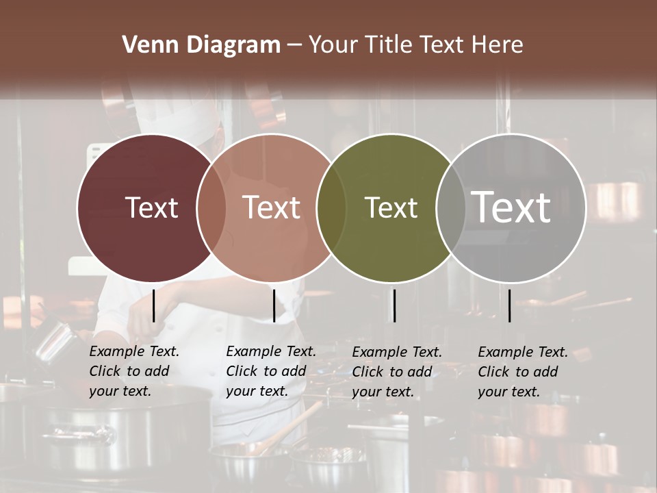 A Man In A Chef's Hat Is Cooking In A Kitchen PowerPoint Template