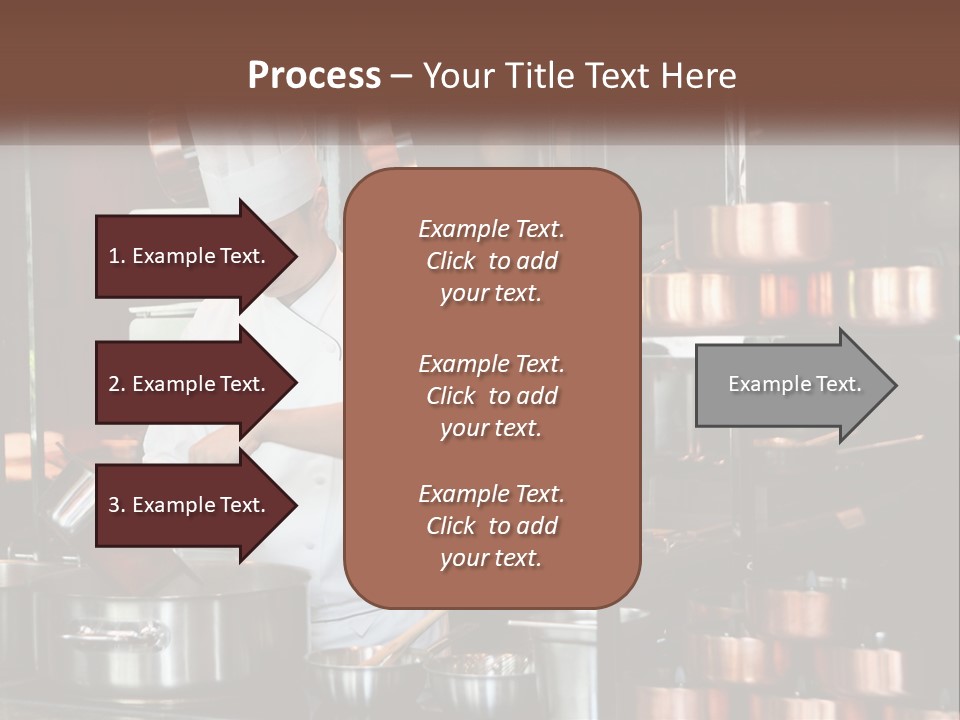 A Man In A Chef's Hat Is Cooking In A Kitchen PowerPoint Template